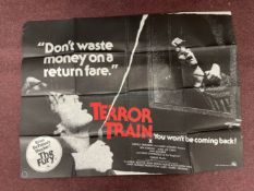 Film Memorabilia/Movie Posters/GB Quad Posters: Horror movies Terror Train, Dogs of Noir, and