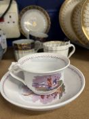 Robert David Muspratt-Knight Collection: English Porcelain Worcester Trio coffee cup, saucer, and