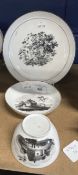 Robert David Muspratt-Knight Collection: English Porcelain New Hall tea bowl and saucer,