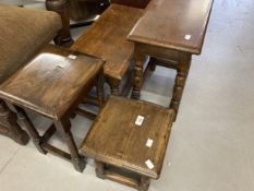 19th and 20th cent. Oak joint stools. (4)