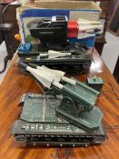 Toys: Masudaya (modern toys) MS33 Missile Tank boxed, MS58 Missile Launcher unboxed. (2)