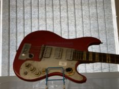 Musical Instruments: Hofner Super electric guitar.