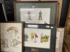 Militaria: Framed and glazed presentation painted parchment 'In appreciation of your distinguished