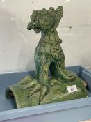 Ex-Dr. S. Lavington Hart Collection. Ming Dynasty Chinese green glazed roof ridge tile in the form