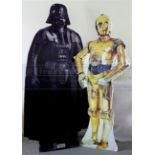 Star Wars: 'Life size' cardboard cut-outs from a private collection. Probably used for a foyer or