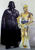 Star Wars: 'Life size' cardboard cut-outs from a private collection. Probably used for a foyer or