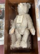 Toys: 1992 Steiff British Collection replica 1911 teddy bear, in it's original box.