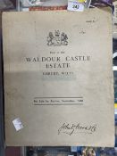 Local History: Wardour Castle Estate Auction Catalogue September 1946.