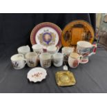 20th cent. Ceramics: Military Commemoratives Grimwades WWI Peace mug, mug with print of the peace