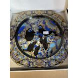 Studio Glass: Rosenthal-Bjorn Wiinblad Christmas plate 1977. Approx. Dia. 11½ins. Boxed.