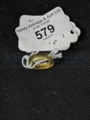 Hallmarked Jewellery: Ring 22ct gold 4mm plain band hallmarked Birmingham. Weight 3g.