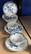 Robert David Muspratt-Knight Collection: Worcester First Period tea bowl and saucer blue decorated