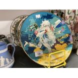 20th cent. Ceramics: Royal Doulton Series ware plates, The Jester, The Parson, The Doctor, LeRoy