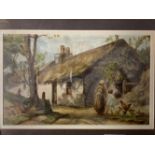 19th cent. English School: Oil on board rural scene, monogrammed bottom right MCD, framed and