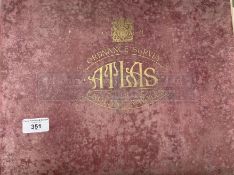 Maps: Ordnance Survey Atlas of England and Wales 1922 edition. ¼ins to the mile. Price 30/-, red