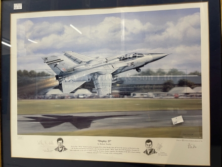 RAF Aeronautical Prints: Forty Years by Mandy Shepherd 50/500 signed with printed remarque, Fores - Image 2 of 3