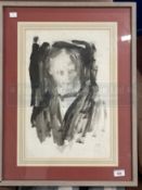 Arthur Ambrose McEvoy A.R.A (1878-1927): Watercolour of David Lloyd George, signed bottom right.