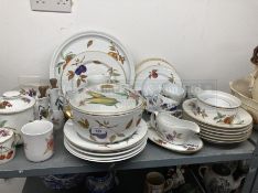 Ceramics: Royal Worcester Evesham dinner service.