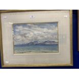Sir Herbert Hughes Stanton (1870-1937): Watercolour 'Approaching Parras', handwritten and Fine Art