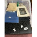 Games & Pastimes: Cased Backgammon set, Draughts set, ephemera and prints.
