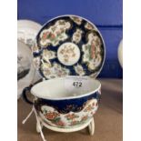 Robert David Muspratt-Knight Collection: Worcester First Period Dr. Wall cup and saucer, blue