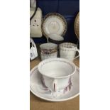 Robert David Muspratt-Knight Collection: English Porcelain Worcester Trio coffee cup, saucer, and