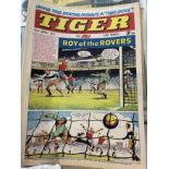 Comics: Tiger, 100 issues dating from the first Jag and Tiger combined issue 5th April 1969 - 10th