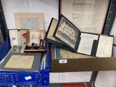 Militaria: A fine archive of ephemera and medals relating to Lt. Terence Gwyer 48th Division Royal