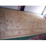 Rugs/Carpets: Oriental, mainly red with multiple colours in the pattern, rug. Possibly Bidjar/Kashan