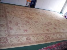 Rugs/Carpets: Oriental, mainly red with multiple colours in the pattern, rug. Possibly Bidjar/Kashan