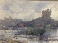 19th/early 20th cent. Italian Onorato Carlandi (1848-1939): Watercolour titled Roma and showing