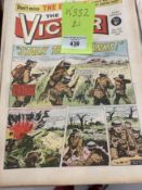 Comics: Victor, 104 issues from issue 395 14th September 1968 to issue 498 5th September 1970