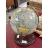 Toys: Chad valley Terrestrial Globe. 11ins.