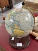 Toys: Chad valley Terrestrial Globe. 11ins.