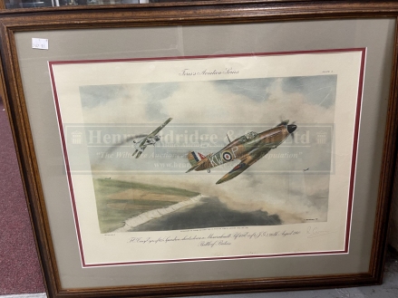 RAF Aeronautical Prints: Forty Years by Mandy Shepherd 50/500 signed with printed remarque, Fores - Image 3 of 3