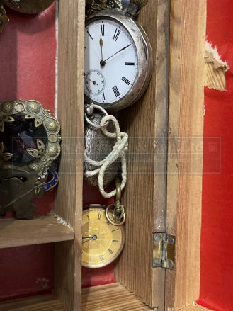 Watches: Three open faced pocket watches, two test as silver, the other with a 9ct gold outer - Image 2 of 2
