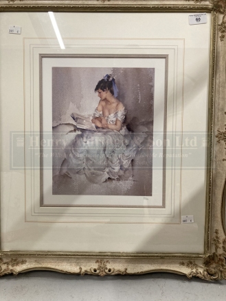 Limited Edition Prints: Sir William Russell Flint (1880-1969). 269/750. Blind WRF Stamp, framed