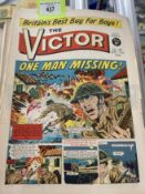 Comics: Victor, 104 issues from issue 291 17th September 1966 to issue 394 7th September 1968,