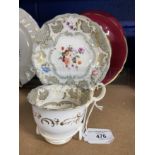 Robert David Muspratt-Knight Collection: English Porcelain Coalport cup and saucer hand painted