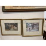 20th cent. Prints: William Russell Flint (1880-1969) two prints both framed and glazed. 10ins. x