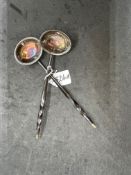 Hallmarked Silver: Toddy ladles with horn handles, London 1800-01, Joseph Snapt. ¾oz. Inclusive.