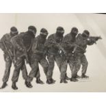 Military Prints: SAS and other special services including, two signed limited editions, the Storming