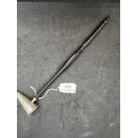 Hallmarked Silver: Candle snuffer with wooden handle. Hallmarked Birmingham 1995.