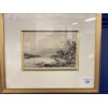 Thomas Miles Richardson (1813-1890): Pen and ink wash Loch Aneileain, initialled, dated, and