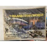 Movies: Original Film poster for Walt Disney's "The Island at the Top of the World". 30ins. x