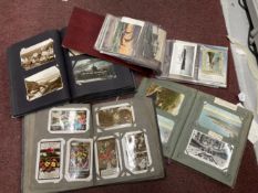 Postcards: Edwardian and earlier greetings cards, story cards, military and civil shipping,