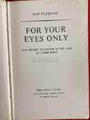 Books: Ian Fleming, James Bond 'For Your Eyes Only', first edition c1960, by Glidrose Productions