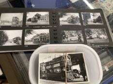 Photographs: Transport, trams and trolleybuses, many original 1940s and 50s photos. Approx. 140.