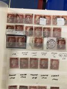 Stamps: 1d Reds, including red-brown, red, lake, plum, etc. 1840 issues with Maltese Cross