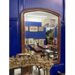 20th cent. Mahogany framed Drexel mirror. 47ins. x 34ins.